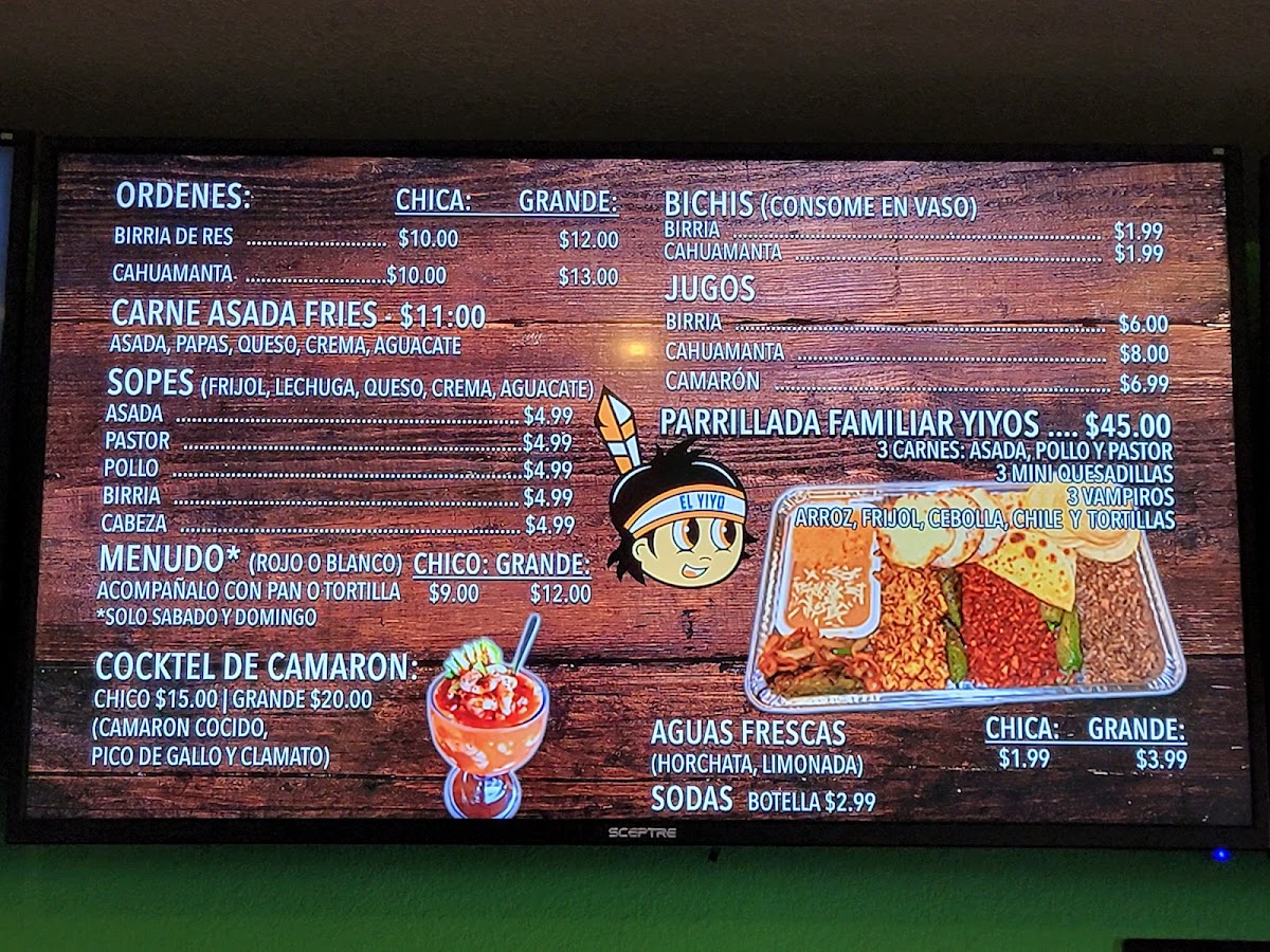 Tacos el Yiyo Menu - Image 3