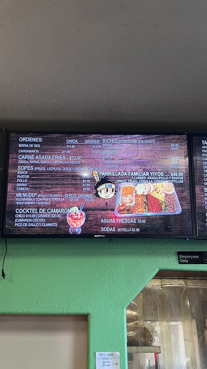 Tacos el Yiyo Menu - Image 4